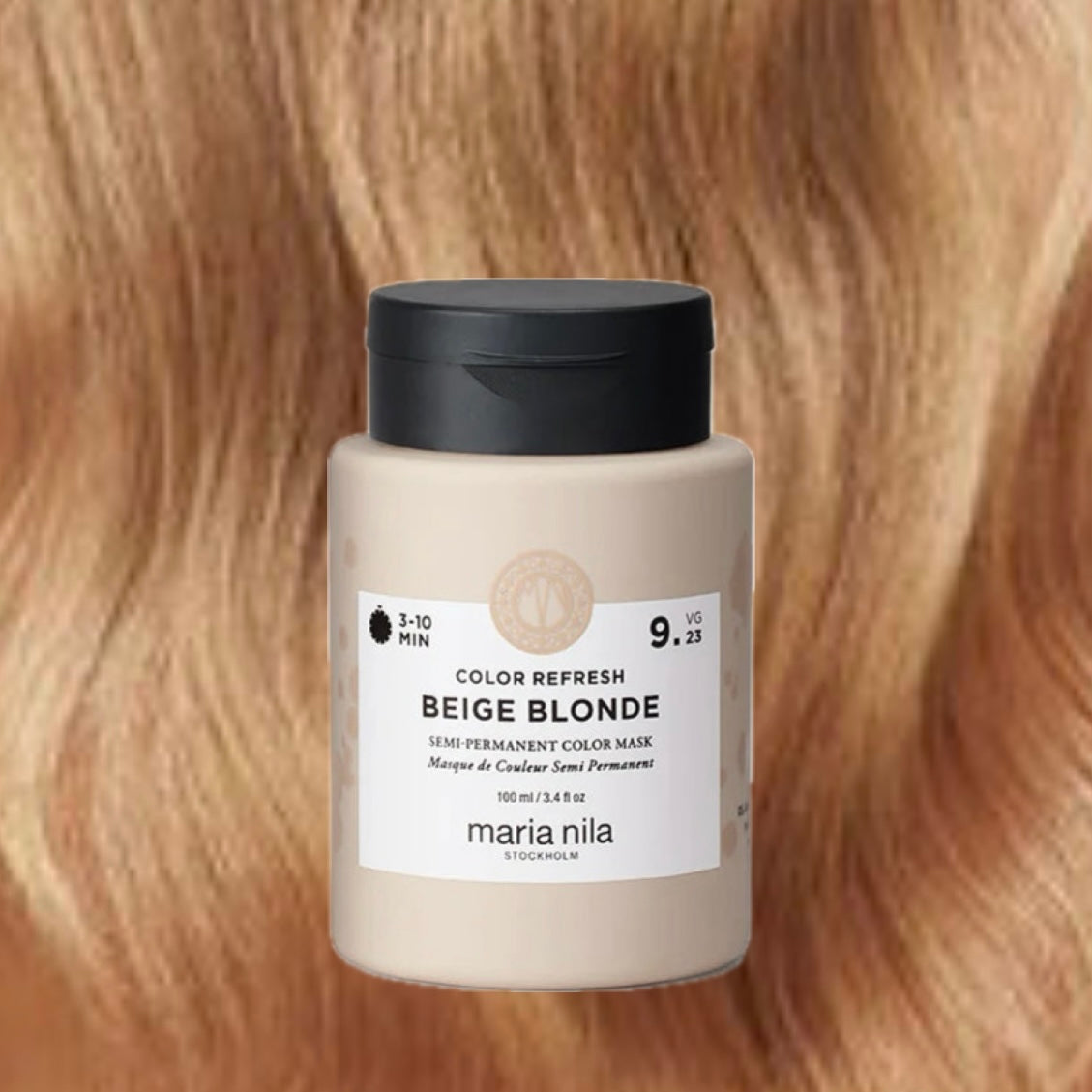 MARIA NILA 9 23 BEIGE BLONDE COLOUR REFRESH 100ml S vymaski Mini Koko maria-nila-9-23-beige-blonde-colour-refresh-100ml-s-vymaski-mini-koko